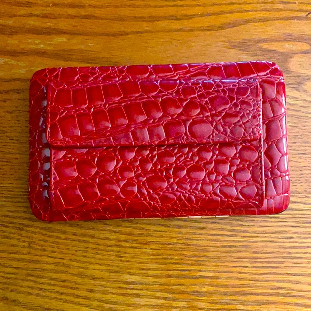Paige Red Snake Skin Woman’s Wallet